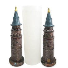 Load image into Gallery viewer, 3D Tower Silicone Candle Mold Galata Tower Shape
