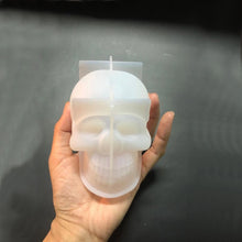 Load image into Gallery viewer, Skull Silicone Candle Mould for Handmade Cake soap mold Desktop Decoration Gypsum Epoxy Resin Aromatherapy Candle Silicone Molds
