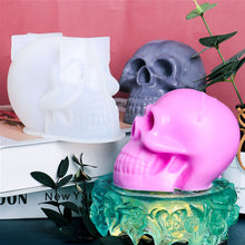 Load image into Gallery viewer, Skull Silicone Candle Mould for Handmade Cake soap mold Desktop Decoration Gypsum Epoxy Resin Aromatherapy Candle Silicone Molds
