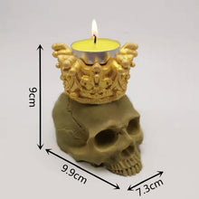 Load image into Gallery viewer, 3D Crown Skull Silicone Mold

