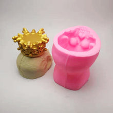 Load image into Gallery viewer, 3D Crown Skull Silicone Mold
