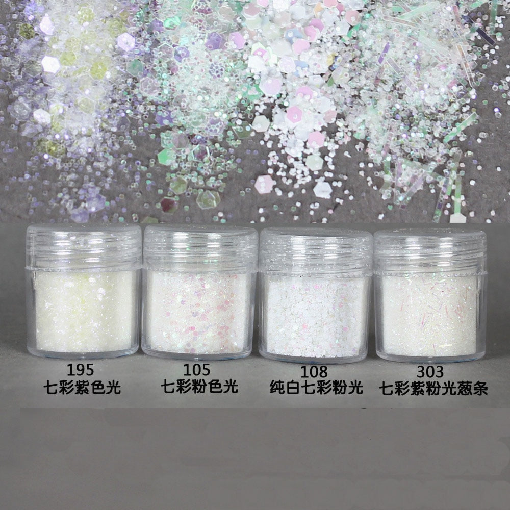 Aurora Hexagon Glitter Sequin Mix for Resin Crafts