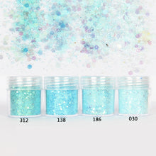 Load image into Gallery viewer, Aqua Blue Glitter 1mm Sequin Mix for Resin Crafts
