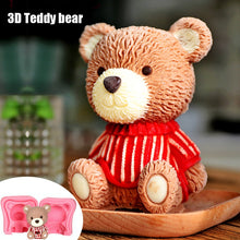 Load image into Gallery viewer, 3D Teddy Bear Mousse Silicone Mold
