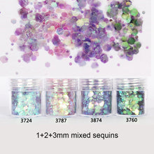 Load image into Gallery viewer, Mermaid Big Scale Chameleon Aurora Hexagon Glitter for Resin Crafts
