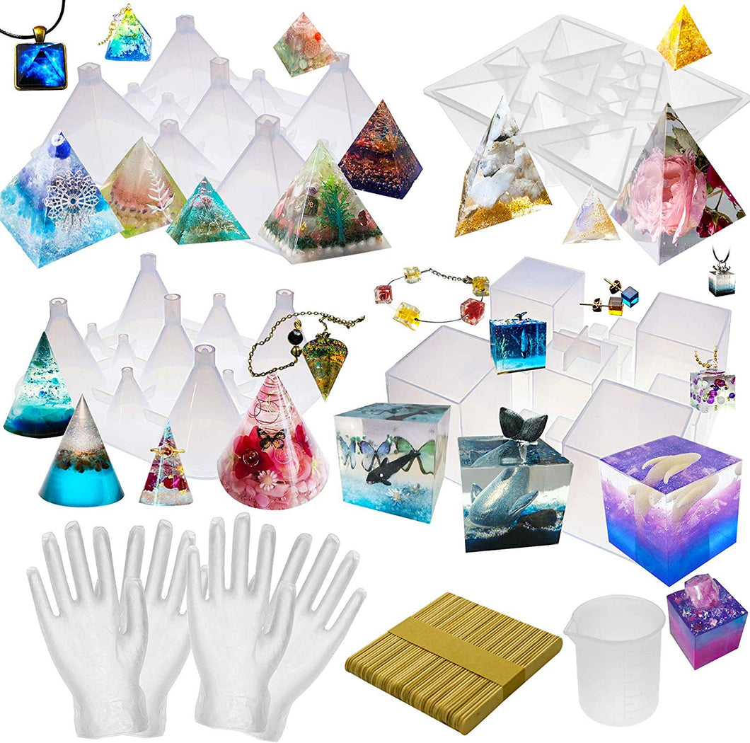 57pcs Pyramid Cone Jewellery Making Kit