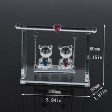 Load image into Gallery viewer, Crystal Couple Bear Figurines Gifts For Lovers
