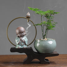 Load image into Gallery viewer, Ceramic Handicrafted Back-flow Incense Burner
