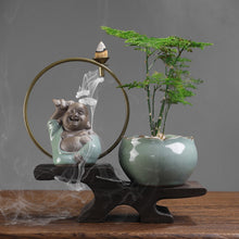 Load image into Gallery viewer, Ceramic Handicrafted Back-flow Incense Burner

