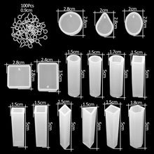 Load image into Gallery viewer, 300Pcs Jewelry Epoxy Silicone Casting Molds Sets
