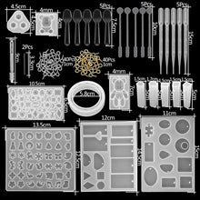 Load image into Gallery viewer, 300Pcs Jewelry Epoxy Silicone Casting Molds Sets
