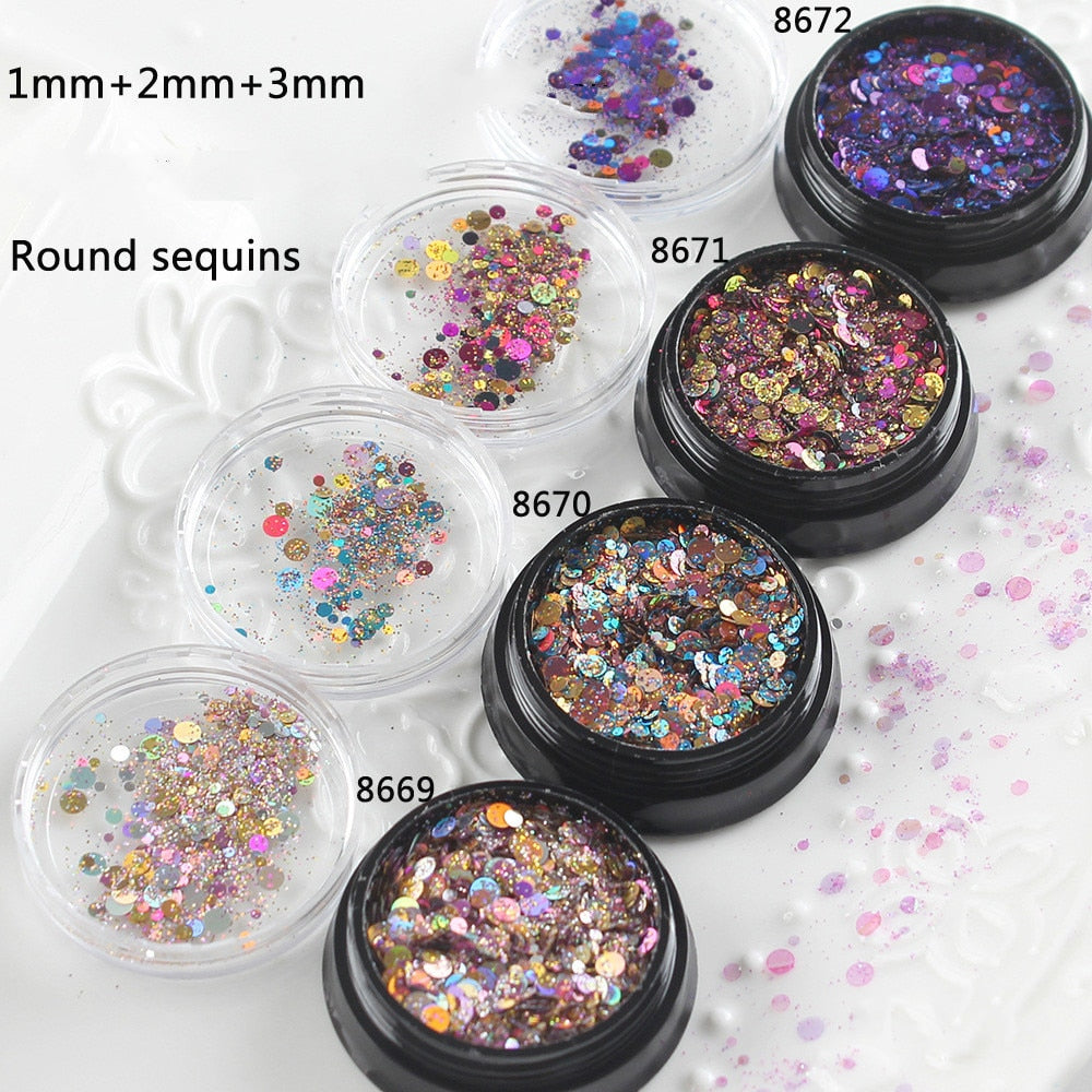 Circle Confetti Glitter Mix for Resin Art