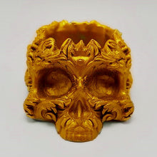 Load image into Gallery viewer, 3D Golden Skull Silicone Mold by MissDIYSupplies
