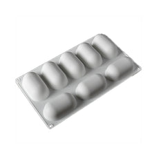 Load image into Gallery viewer, 8 Holes 3D Oval Pillow Shape Silicone Cake Mousse Mold
