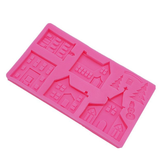 Christmas Gingerbread House Decoration Mold