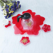 Load image into Gallery viewer, Flower Shape Coaster Epoxy Molds
