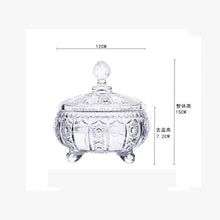 Load image into Gallery viewer, European Crystal Three-legged Transparent Glass Jar
