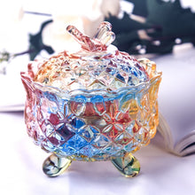 Load image into Gallery viewer, Multicolour Crystal Glass Storage Jar
