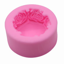 Load image into Gallery viewer, 3D Round Rose Flowers Shape Silicone Soap Mold
