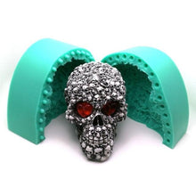 Load image into Gallery viewer, 3D Big Size Skull Plaster Silicone Mold
