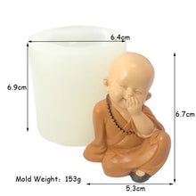 Load image into Gallery viewer, 3D Buddhist Monk Silicone Mold
