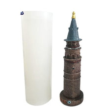 Load image into Gallery viewer, 3D Tower Silicone Candle Mold Galata Tower Shape
