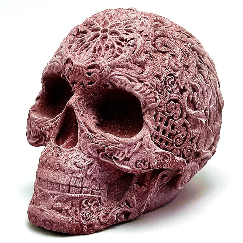 Pattern pattern skull silicone mold diy to make candle resin model, suitable for making kitchen fudge iced chocolate cake tools