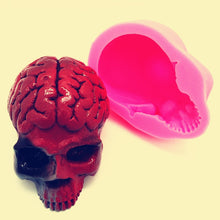 Load image into Gallery viewer, Silicone Mold Cerebral Artery Skull DIY Handmade Plaster Resin Chocolate Candle Craft Decoration Tool Fondant Cake Mold
