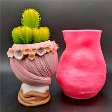 Load image into Gallery viewer, Silicone mold 3D flower fairy flower pot
