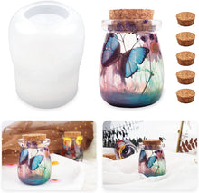 Load image into Gallery viewer, Bottle Epoxy Resin Mold, Storage Bottle Mirror Surface Silicone Mold,
