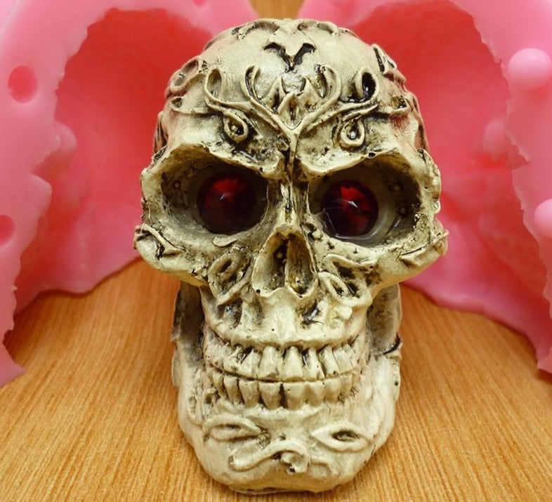 3D small skull fondant cake silicone  molds