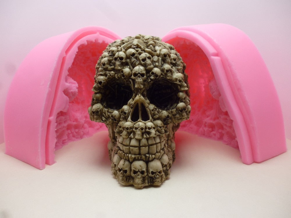 3D Big Skull Silicone Mold