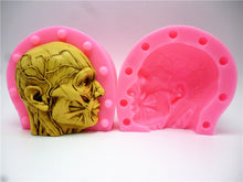 Load image into Gallery viewer, 3D Anatomy Skull Silicone Mold by MissDIYSupplies
