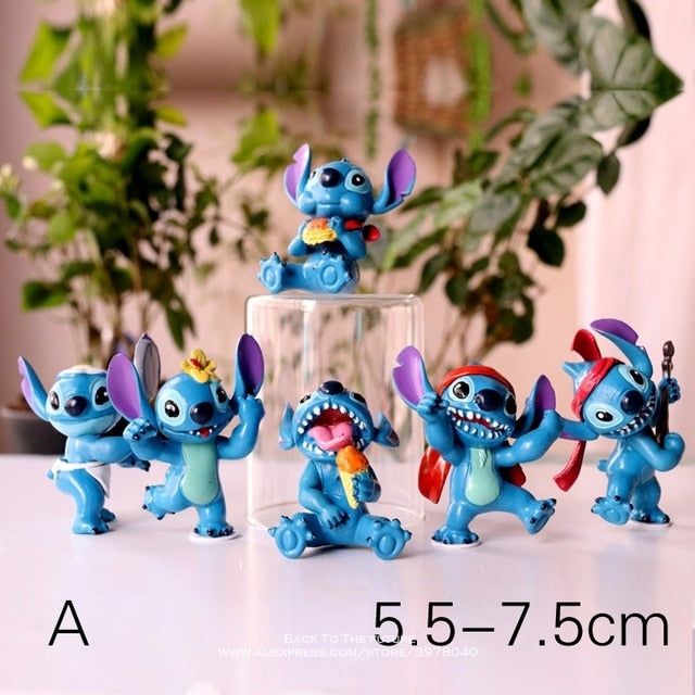 6pcs/set Lilo & Stitch Cake Toppers