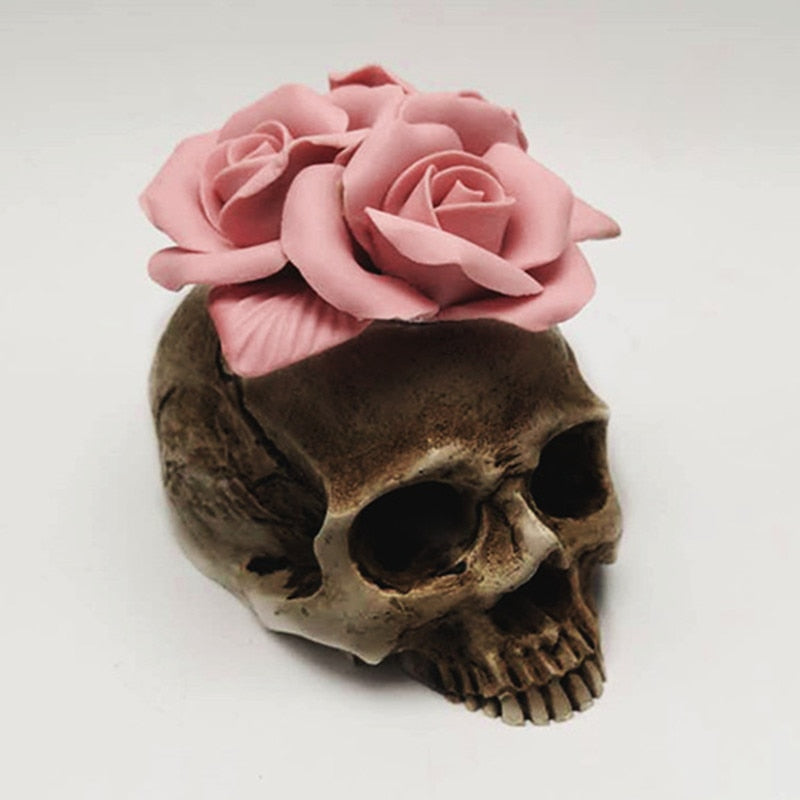 3D Skull Rose Mold